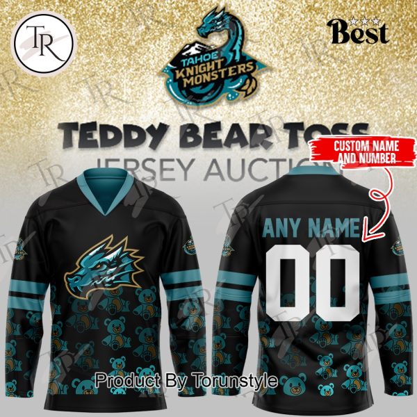 Tahoe Knight Monsters 2025 Teddy Bear Toss Custom Name Limited Edition Hockey Jersey