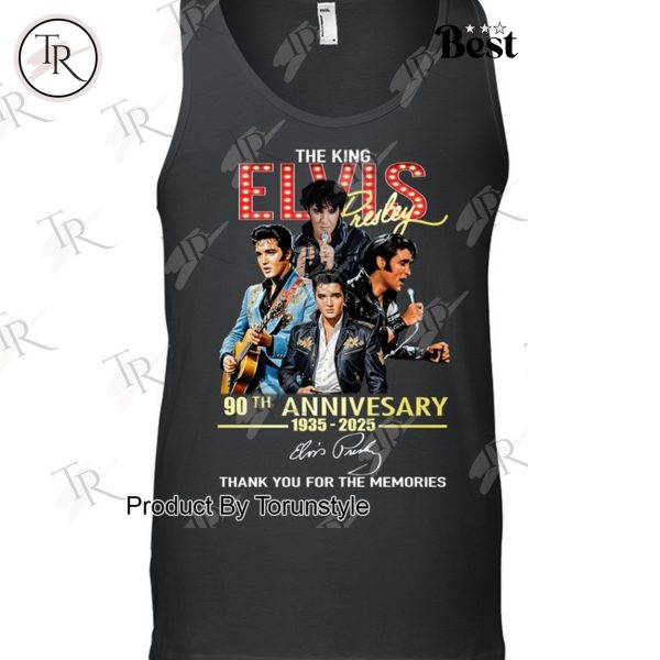 The King Elvis Presley 90th Anniversary 1935-2025 Thank You For The Memories T-Shirt