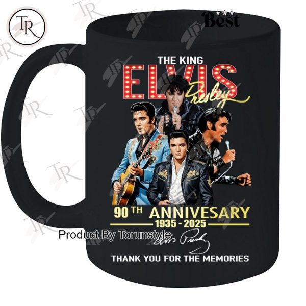 The King Elvis Presley 90th Anniversary 1935-2025 Thank You For The Memories T-Shirt