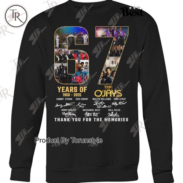 The O’Jays 67 Years Of 1958-2025 Thank You For The Memories T-Shirt