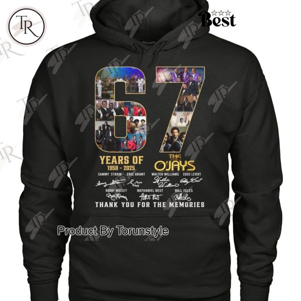 The O’Jays 67 Years Of 1958-2025 Thank You For The Memories T-Shirt