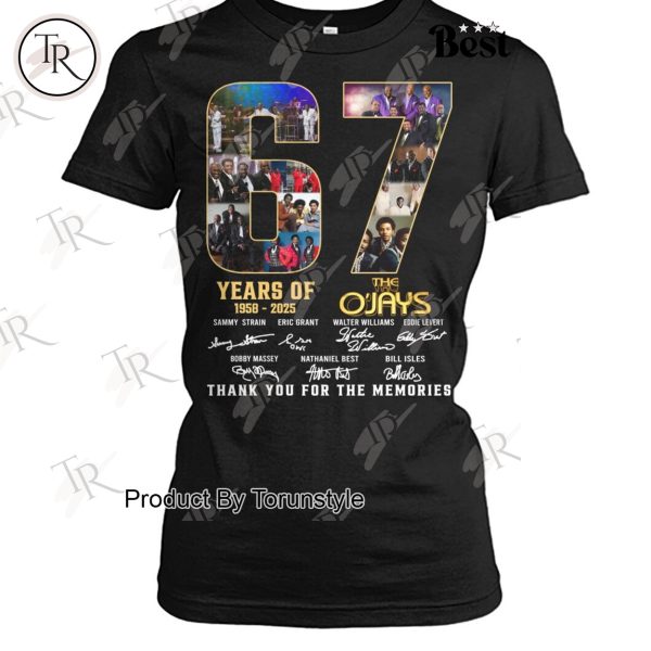 The O’Jays 67 Years Of 1958-2025 Thank You For The Memories T-Shirt