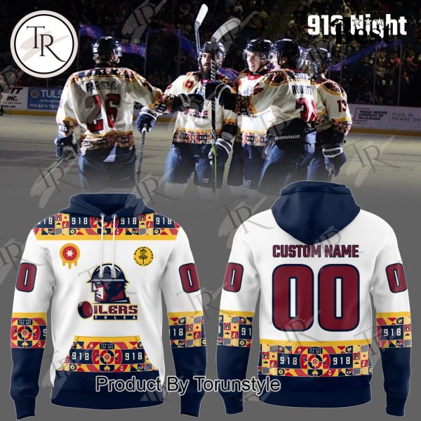 Tulsa Oilers 918 Night Custom Name Limited Edition Hoodie