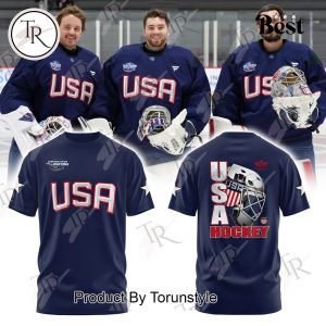 USA Hockey Fanatics Athletic Navy 2025 4 Nations Face Off Hoodie