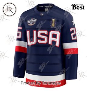 USA Hockey 4 Nations Face-Off Champions 2025 New Edition Hockey Jersey