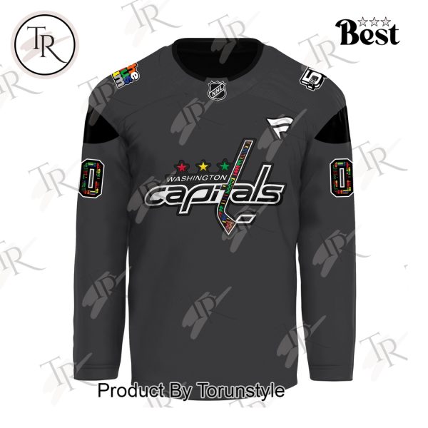 Washington Capitals 2025 Celebrating Black History Specialty Jersey Custom Name Hockey Jersey