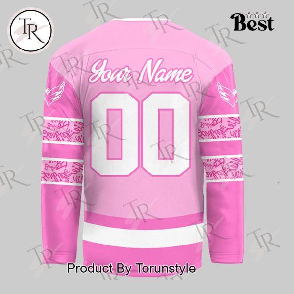 Washington Capitals x Barbie Night 2025 Custom Name Limited Edition Hockey Jersey