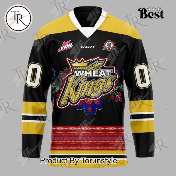 Brandon Wheat Kings Louis Riel Night Custom Name Limited Edition Hockey Jersey