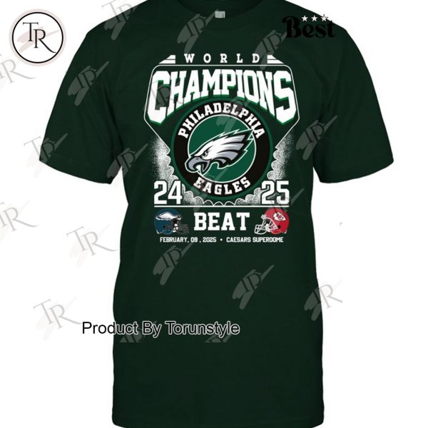 World Champions Philadelphia Eagles 2024-2025 Limited Edition T-Shirt