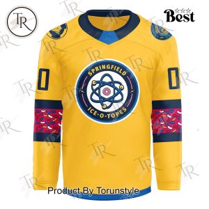 Springfield Thunderbirds “Sold Out!” Ice-O-Topes Bruins Saturday 2025 Hockey Jersey