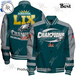 Super Bowl LIX Champions 2025 Philadelphia Eagles Baseball Jacket