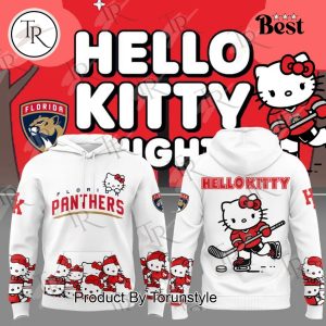 2025 Florida Panthers Hello Kitty Night New Edition Hoodie