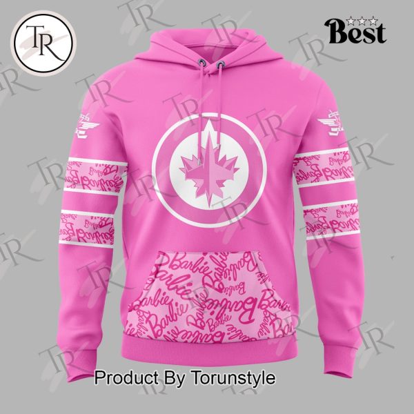 Winnipeg Jets x Barbie Night 2025 Custom Name Limited Edition Hoodie