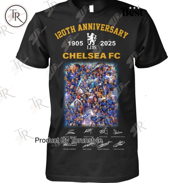 120th Anniversary 1905-2025 Chelsea FC Limited Edition T-Shirt