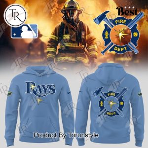 Tampa Bay Rays 2025 Firefighter Appreciation Night Limited Edition Hoodie – Blue