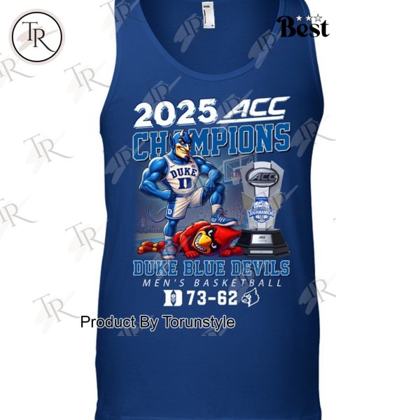 2025 ACC Champions Duke Blue Devils Men’s Basketball Limited Edition T-Shirt