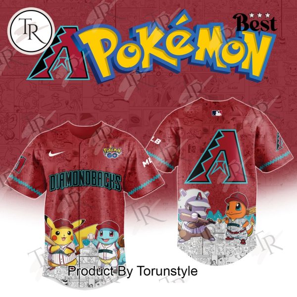 2025 Arizona Diamondbacks Pokemon Go Special Edition Baseball Jersey