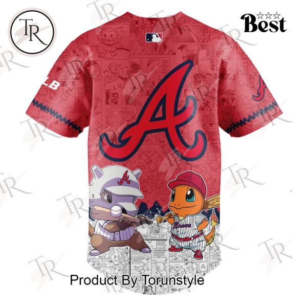 2025 Atlanta Braves Pokemon Go Special Edition Baseball Jersey