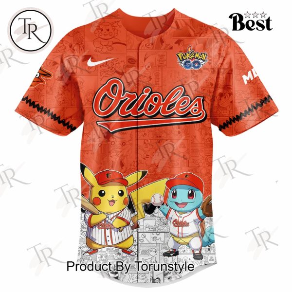 2025 Baltimore Orioles Pokemon Go Special Edition Baseball Jersey