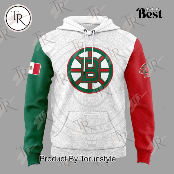 2025 Boston Bruins Mexican Heritage Night Custom Name Limited Edition Hoodie