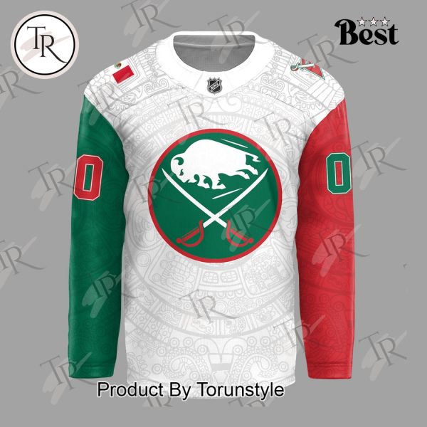 2025 Buffalo Sabres Mexican Heritage Night Custom Name Limited Edition Hockey Jersey