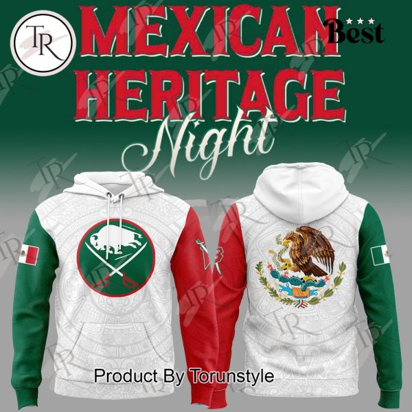 2025 Buffalo Sabres Mexican Heritage Night Custom Name Limited Edition Hoodie