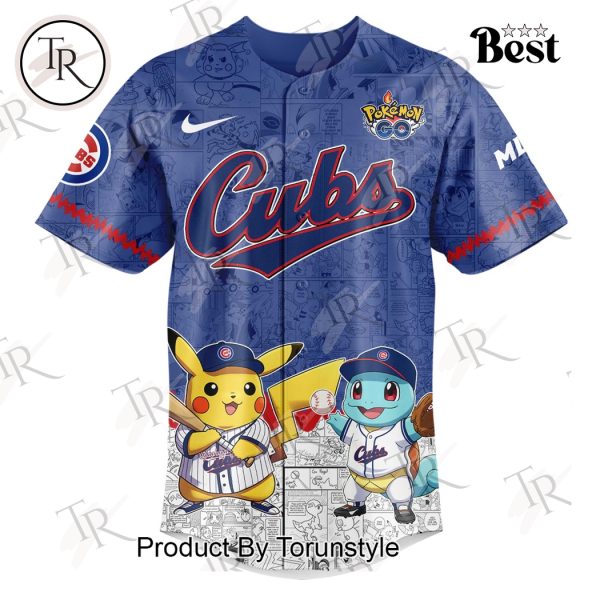 2025 Chicago Cubs Pokemon Go Special Edition Baseball Jersey