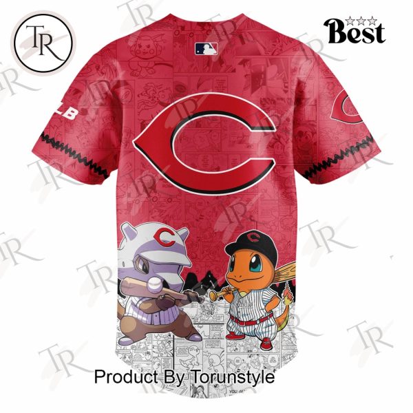 2025 Cincinnati Reds Pokemon Go Special Edition Baseball Jersey