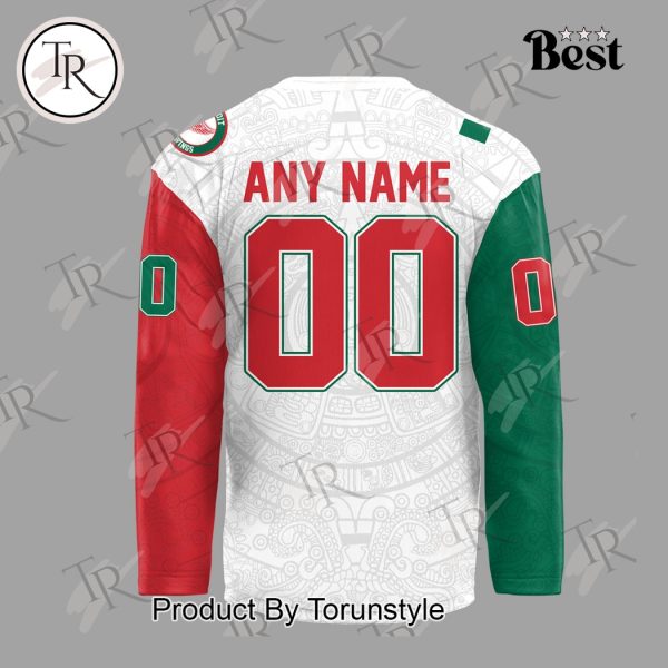 2025 Detroit Red Wings Mexican Heritage Night Custom Name Limited Edition Hockey Jersey