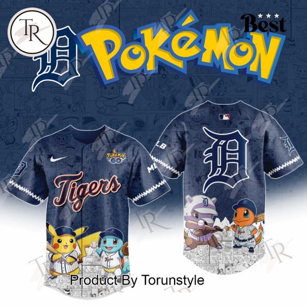 2025 Detroit Tigers Pokemon Go Special Edition Baseball Jersey