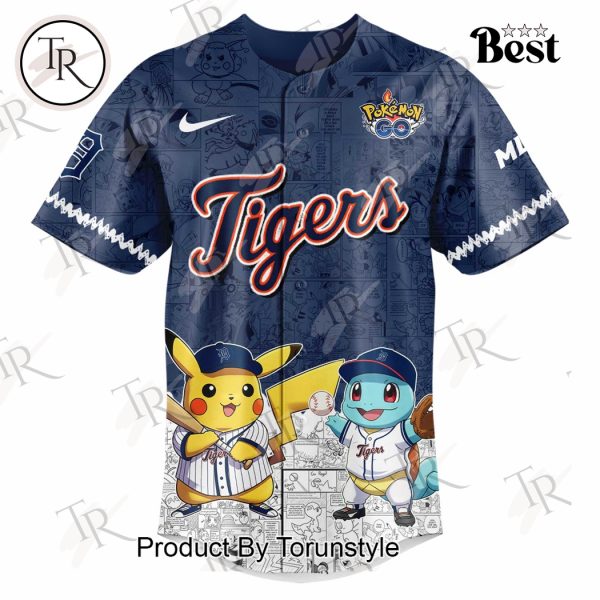 2025 Detroit Tigers Pokemon Go Special Edition Baseball Jersey