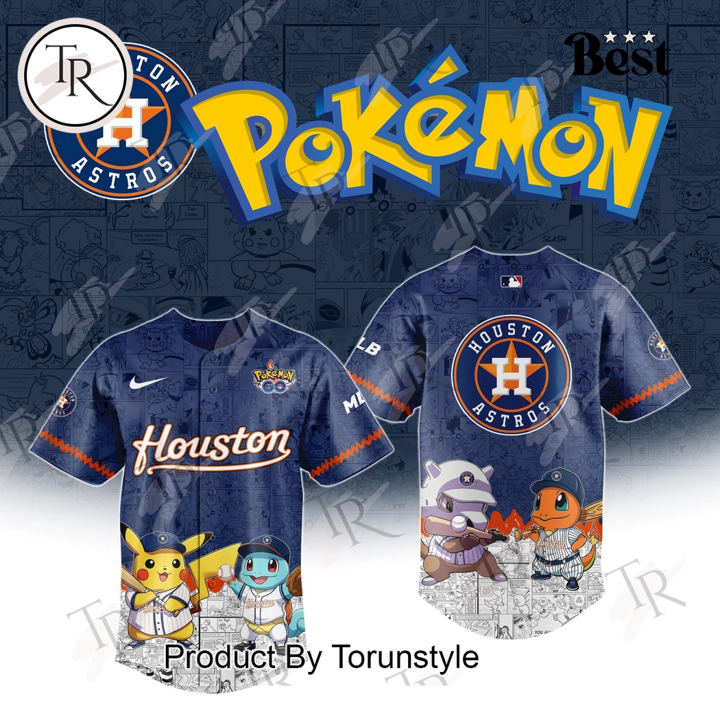 2025 Houston Astros Pokemon Go Special Edition Baseball Jersey 2025 Houston Astros Pokemon Go Special Edition Baseball Jersey