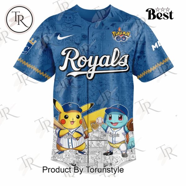 2025 Kansas City Royals Pokemon Go Special Edition Baseball Jersey