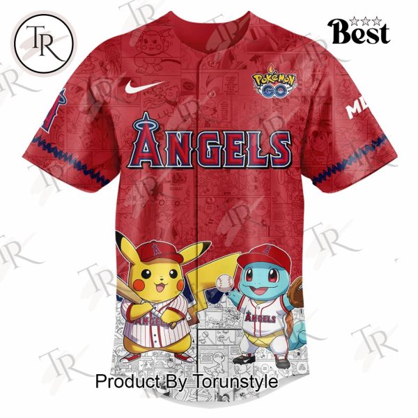 2025 Los Angeles Angels Pokemon Go Special Edition Baseball Jersey