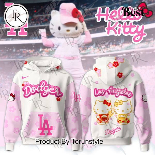 2025 Los Angeles Dodgers Hello Kitty Night Happy Girls Day Special Edition Hoodie