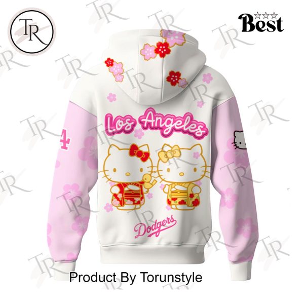 2025 Los Angeles Dodgers Hello Kitty Night Happy Girls Day Special Edition Hoodie