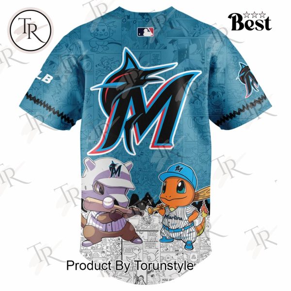 2025 Miami Marlins Pokemon Go Special Edition Baseball Jersey