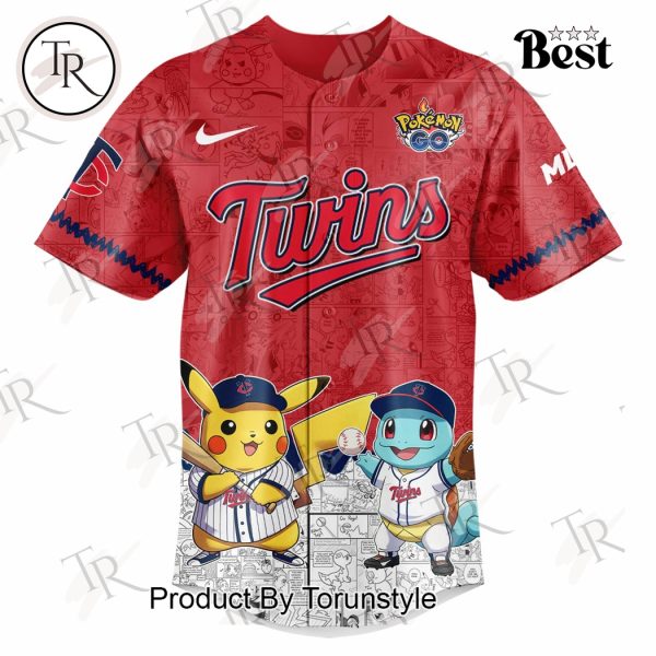 2025 Minnesota Twins Pokemon Go Special Edition Baseball Jersey