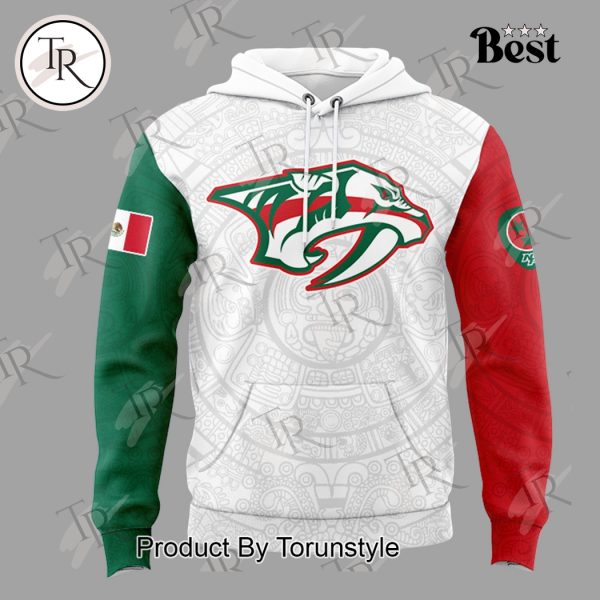 2025 Nashville Predators Mexican Heritage Night Custom Name Limited Edition Hoodie