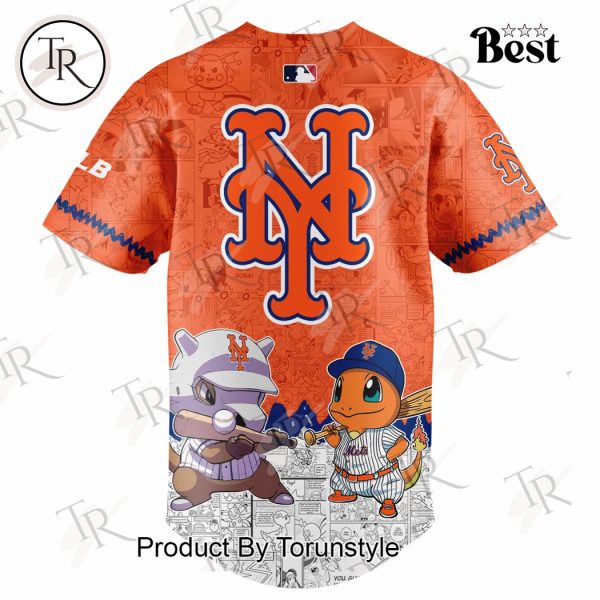 2025 New York Mets Pokemon Go Special Edition Baseball Jersey