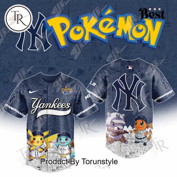 2025 New York Yankees Pokemon Go Special Edition Baseball Jersey