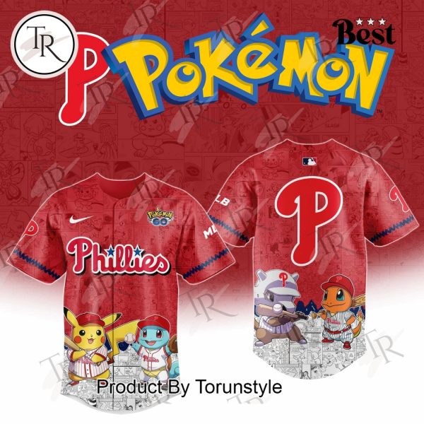 2025 Philadelphia Phillies Pokemon Go Special Edition Baseball Jersey