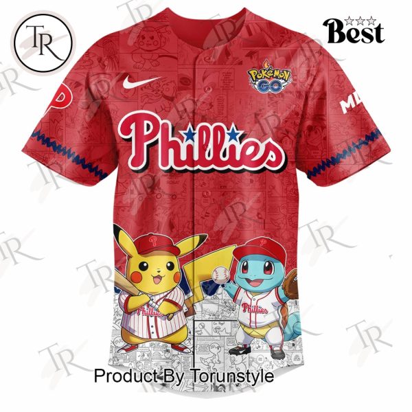 2025 Philadelphia Phillies Pokemon Go Special Edition Baseball Jersey