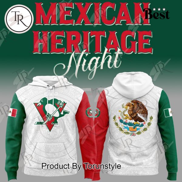 2025 Pittsburgh Penguins Mexican Heritage Night Custom Name Limited Edition Hoodie