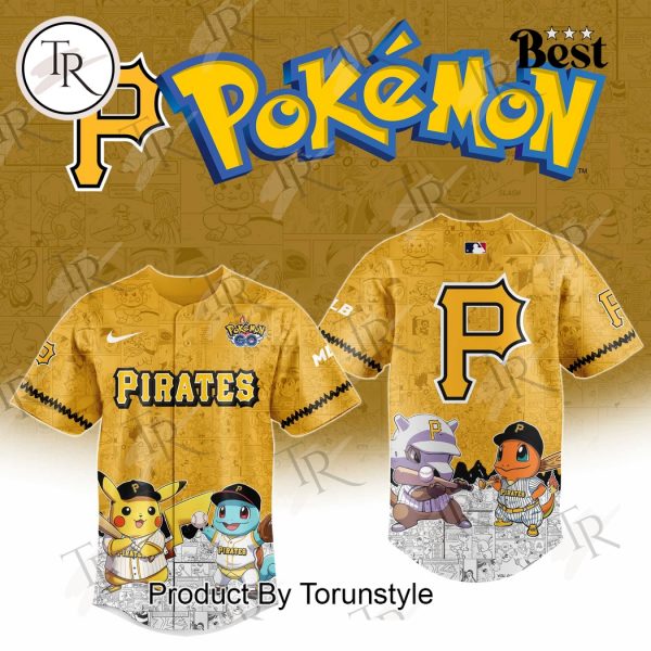 2025 Pittsburgh Pirates Pokemon Go Special Edition Baseball Jersey