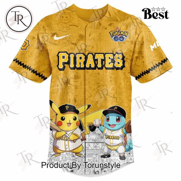 2025 Pittsburgh Pirates Pokemon Go Special Edition Baseball Jersey