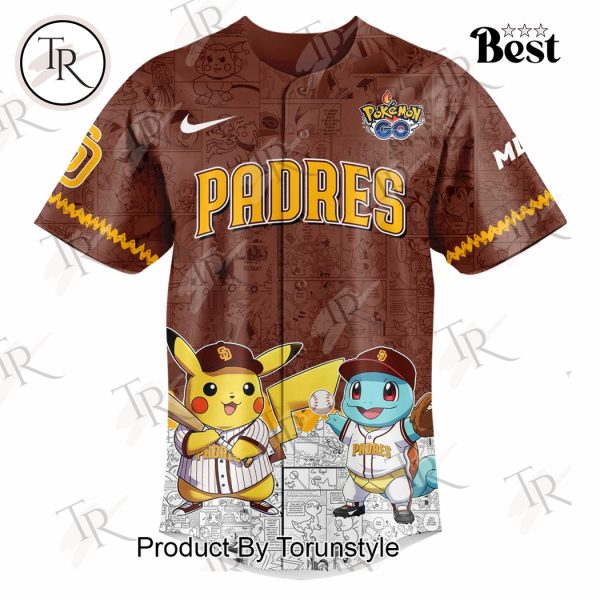 2025 San Diego Padres Pokemon Go Special Edition Baseball Jersey