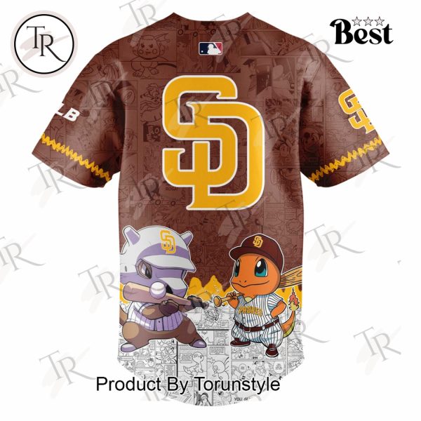 2025 San Diego Padres Pokemon Go Special Edition Baseball Jersey