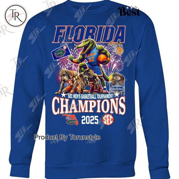 2025 SEC Men’s Basketball Tournament Champions Florida Gators Limited Edition T-Shirt