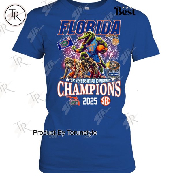 2025 SEC Men’s Basketball Tournament Champions Florida Gators Limited Edition T-Shirt